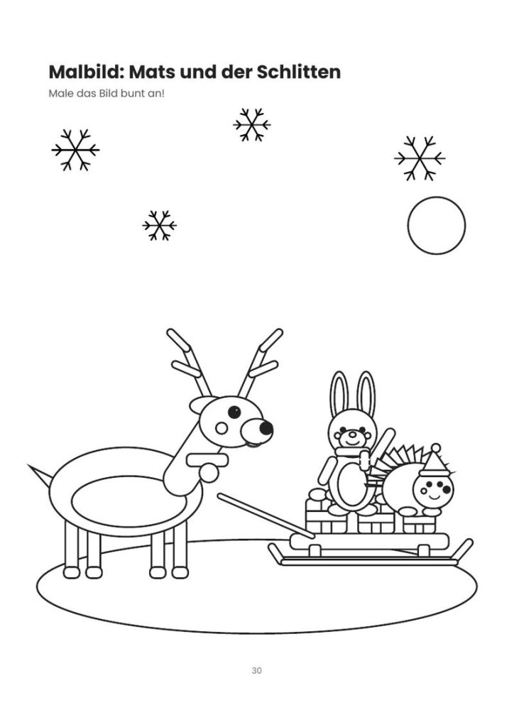 Blick ins Buch: Flo und Lisa gegen die Langeweile – Winterzeit, Seite 4
